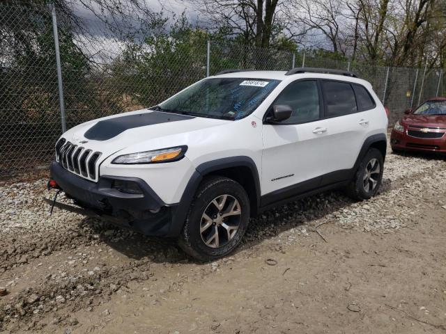 1C4PJMBB1FW676335 - 2015 JEEP CHEROKEE TRAILHAWK WHITE photo 1