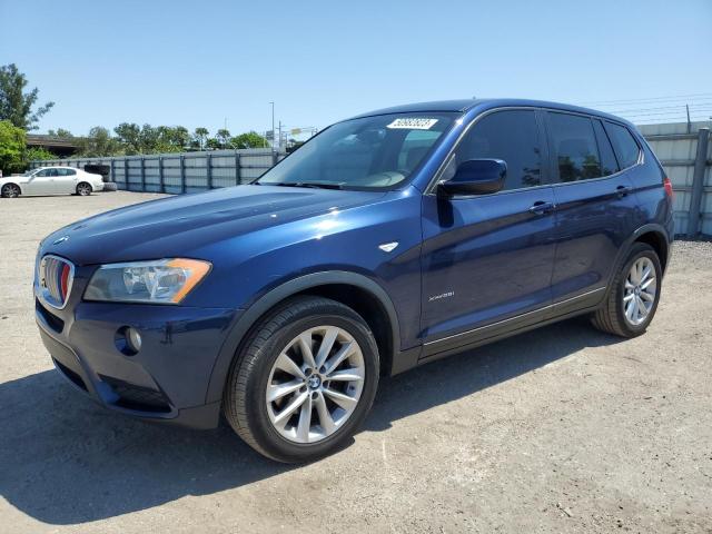 5UXWX9C57D0A19363 - 2013 BMW X3 XDRIVE28I BLUE photo 1