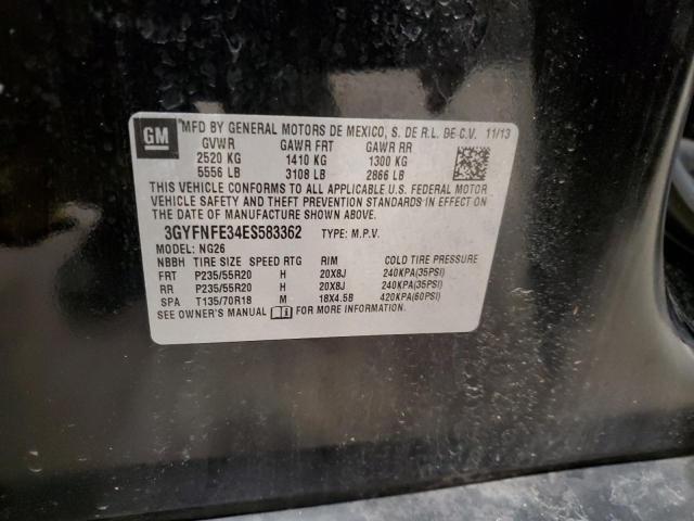 3GYFNFE34ES583362 - 2014 CADILLAC SRX PERFORMANCE COLLECTION BLACK photo 14