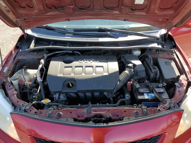 1NXBU40E89Z036181 - 2009 TOYOTA COROLLA LE BASE RED photo 11