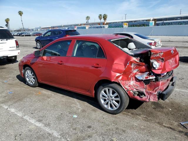 1NXBU40E89Z036181 - 2009 TOYOTA COROLLA LE BASE RED photo 2