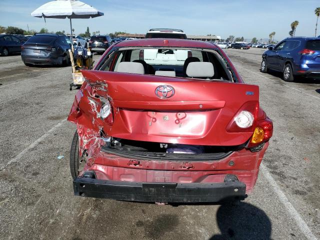 1NXBU40E89Z036181 - 2009 TOYOTA COROLLA LE BASE RED photo 6