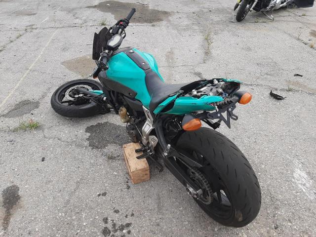 JYARM06Y1FA000922 - 2015 YAMAHA FZ07 C TURQUOISE photo 3