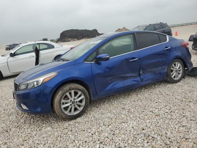 3KPFL4A74HE046874 - 2017 KIA FORTE LX BLUE photo 1