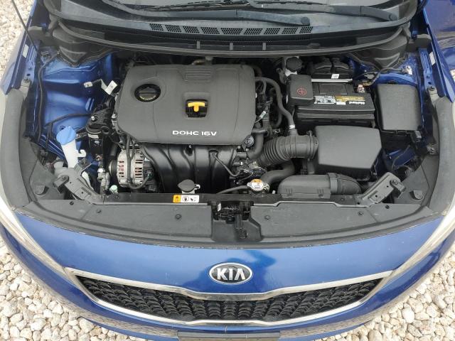 3KPFL4A74HE046874 - 2017 KIA FORTE LX BLUE photo 11