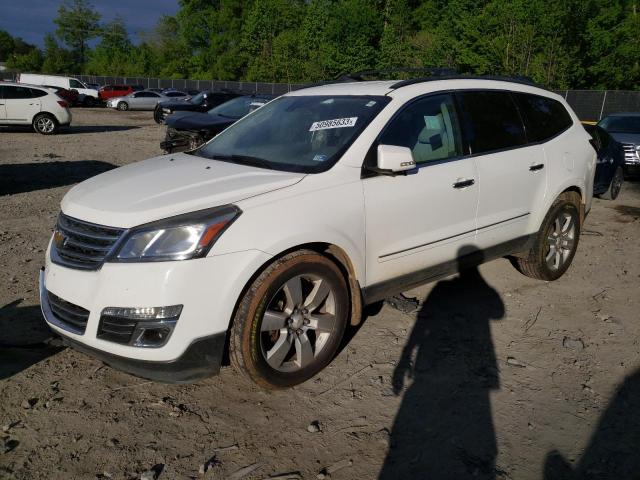 1GNKRJKDXFJ189478 - 2015 CHEVROLET TRAVERSE LTZ WHITE photo 1