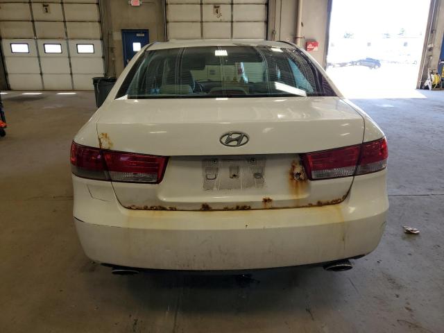 5NPEU46F67H167716 - 2007 HYUNDAI SONATA SE WHITE photo 6