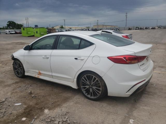 KMHD04LB0JU546194 - 2018 HYUNDAI ELANTRA SPORT WHITE photo 2