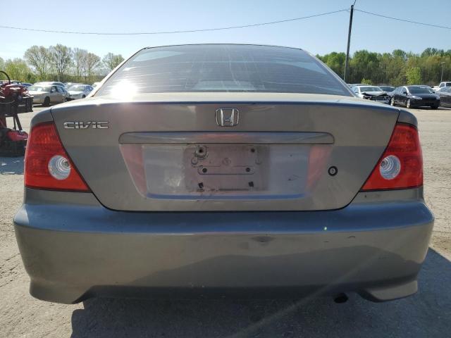 1HGEM229X4L033174 - 2004 HONDA CIVIC EX GRAY photo 6