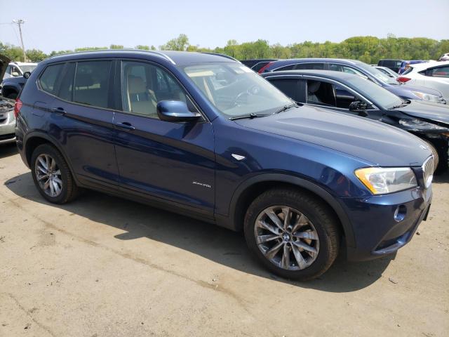 5UXWX9C57D0A24529 - 2013 BMW X3 XDRIVE28I BLUE photo 4