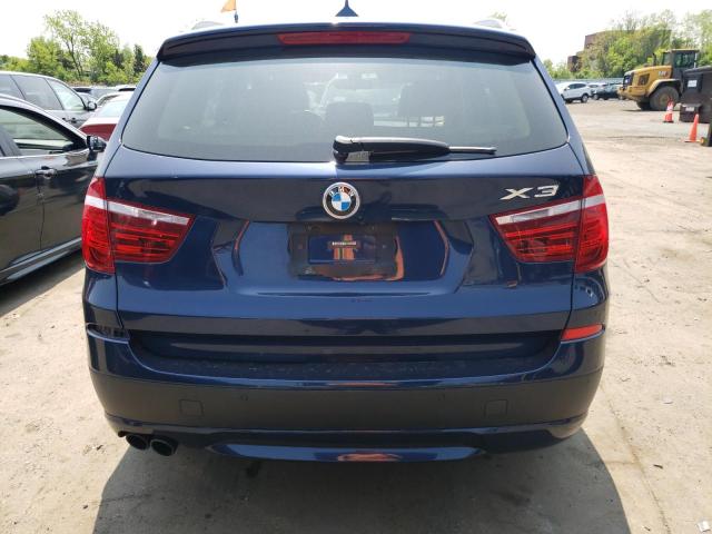 5UXWX9C57D0A24529 - 2013 BMW X3 XDRIVE28I BLUE photo 6