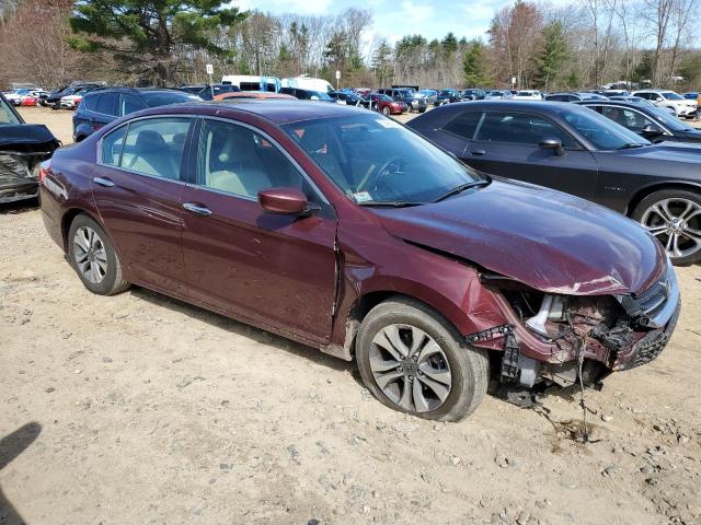 1HGCR2F31FA229453 - 2015 HONDA ACCORD LX MAROON photo 4