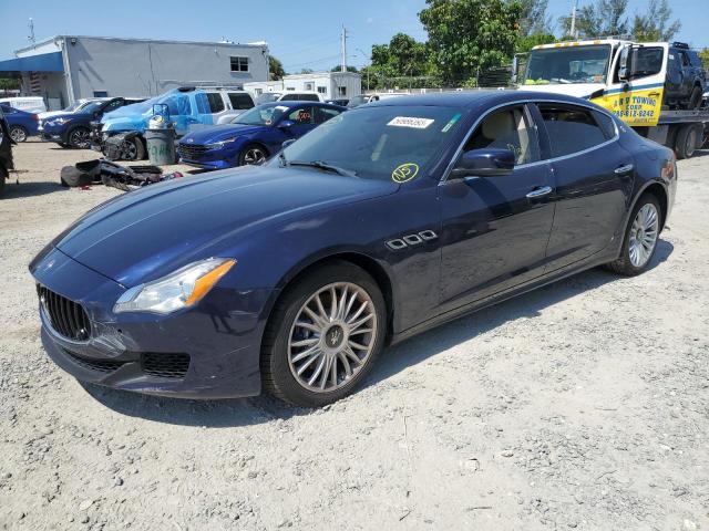 ZAM56RRA3E1095087 - 2014 MASERATI QUATTROPOR S BLUE photo 1