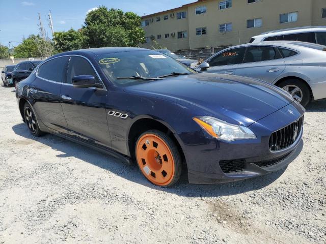 ZAM56RRA3E1095087 - 2014 MASERATI QUATTROPOR S BLUE photo 4