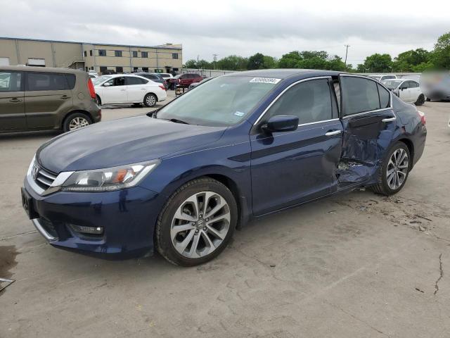 1HGCR2F51EA269063 - 2014 HONDA ACCORD SPORT BLUE photo 1