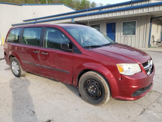 2C4RDGBG4ER458359 - 2014 DODGE GRAND CARA SE RED photo 4