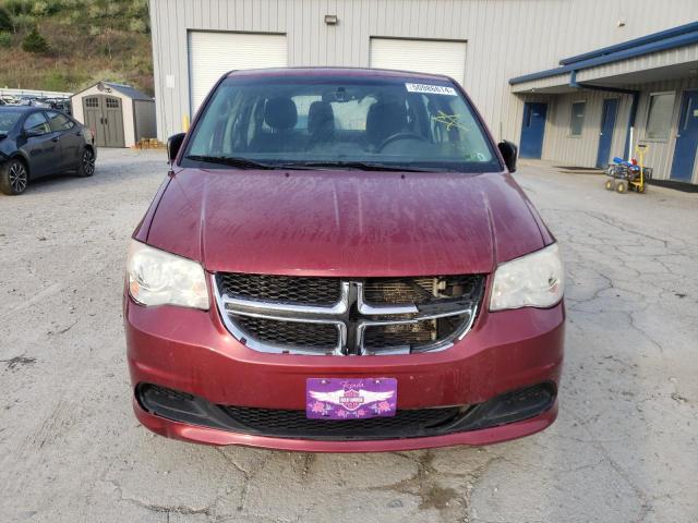 2C4RDGBG4ER458359 - 2014 DODGE GRAND CARA SE RED photo 5