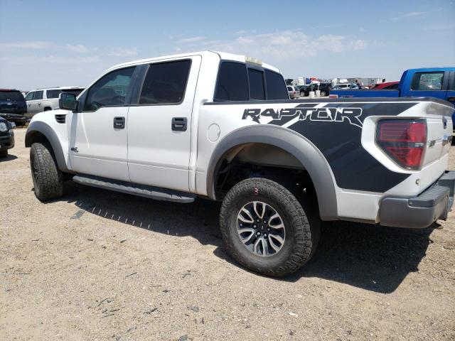 1FTFW1R61DFD11106 - 2013 FORD F150 SVT RAPTOR WHITE photo 2