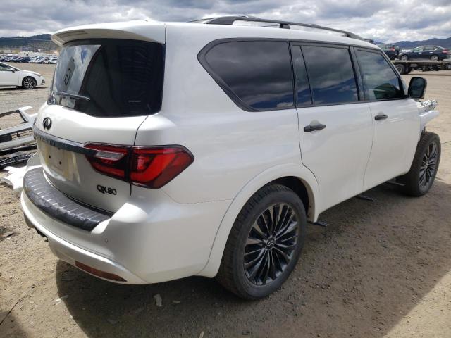 JN8AZ2AE4M9267812 - 2021 INFINITI QX80 LUXE WHITE photo 3