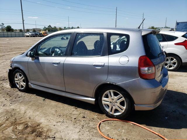 JHMGD38667S037757 - 2007 HONDA FIT S GRAY photo 2