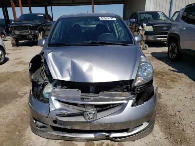 JHMGD38667S037757 - 2007 HONDA FIT S GRAY photo 5