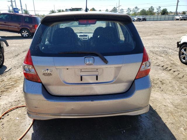 JHMGD38667S037757 - 2007 HONDA FIT S GRAY photo 6