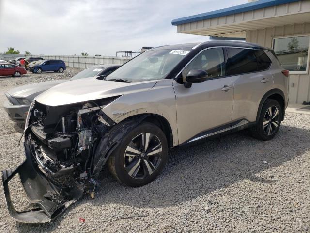 JN8AT3DC5MW106615 - 2021 NISSAN ROGUE PLATINUM SILVER photo 1