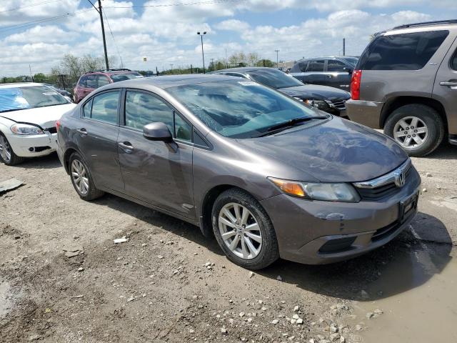 19XFB2F84CE323492 - 2012 HONDA CIVIC EX GRAY photo 4