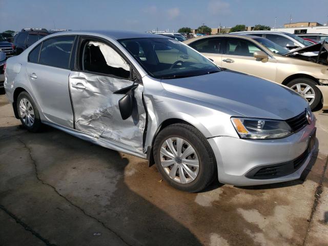 3VW2K7AJ5EM218956 - 2014 VOLKSWAGEN JETTA BASE 银色 照片 4