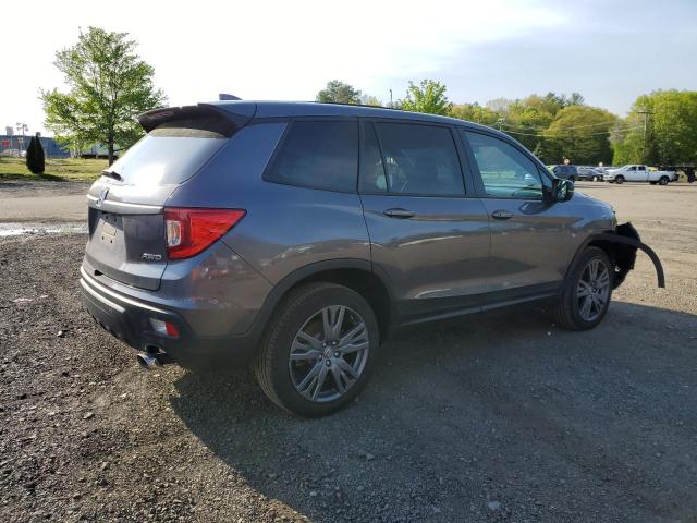 5FNYF8H57MB034797 - 2021 HONDA PASSPORT EXL GRAY photo 3