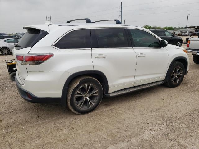 5TDKKRFH1GS132552 - 2016 TOYOTA HIGHLANDER XLE 白色 照片 3