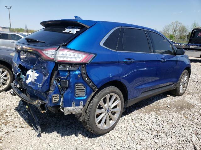 2FMPK4K86JBB37491 - 2018 FORD EDGE TITANIUM BLUE photo 3