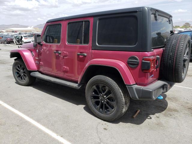 1C4JJXP60NW103007 - 2022 JEEP WRANGLER U SAHARA 4XE PINK photo 2