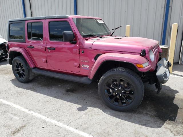 1C4JJXP60NW103007 - 2022 JEEP WRANGLER U SAHARA 4XE PINK photo 4