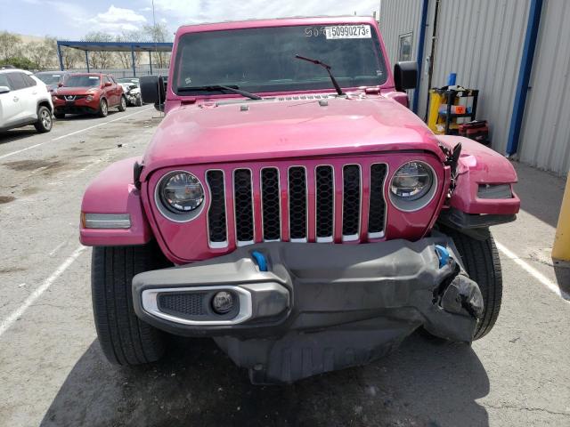 1C4JJXP60NW103007 - 2022 JEEP WRANGLER U SAHARA 4XE PINK photo 5