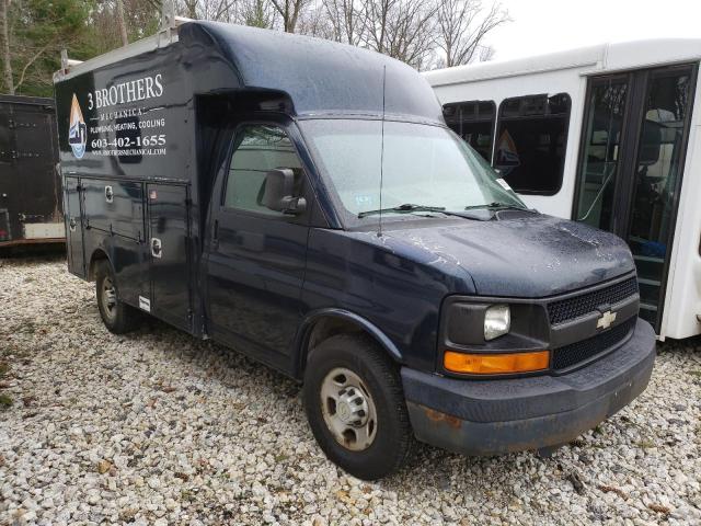 1GBHG31KX81144164 - 2008 CHEVROLET EXPRESS G3 BLUE photo 4