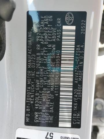 4T1T11BK8PU095940 - 2023 TOYOTA CAMRY SE NIGHT SHADE SILVER photo 12