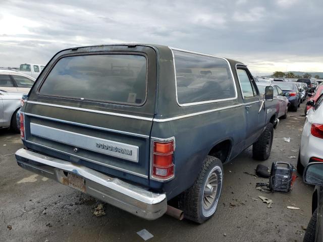 3B4GW12W8HM710175 - 1987 DODGE RAMCHARGER AW-100 BLUE photo 3