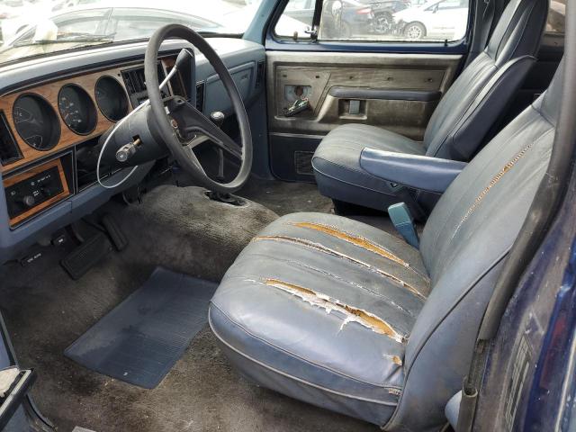 3B4GW12W8HM710175 - 1987 DODGE RAMCHARGER AW-100 BLUE photo 7