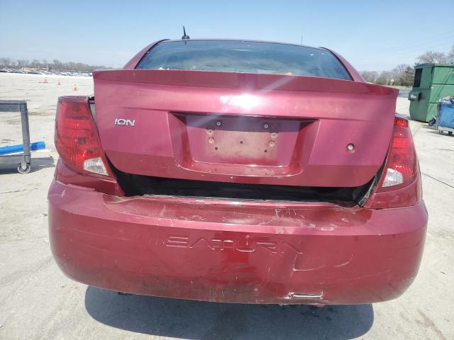 1G8AJ55FX6Z200989 - 2006 SATURN ION LEVEL 2 RED photo 6