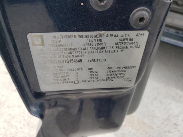 3GCEC14X37G154346 - 2007 CHEVROLET SILVERADO C1500 CLASSIC Mavi foto 12