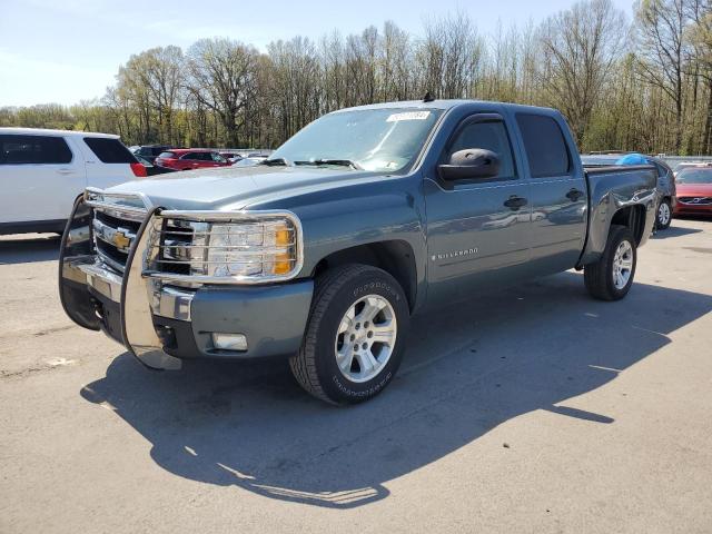 2GCEC13C971576807 - 2007 CHEVROLET SILVERADO C1500 CREW CAB GREEN photo 1