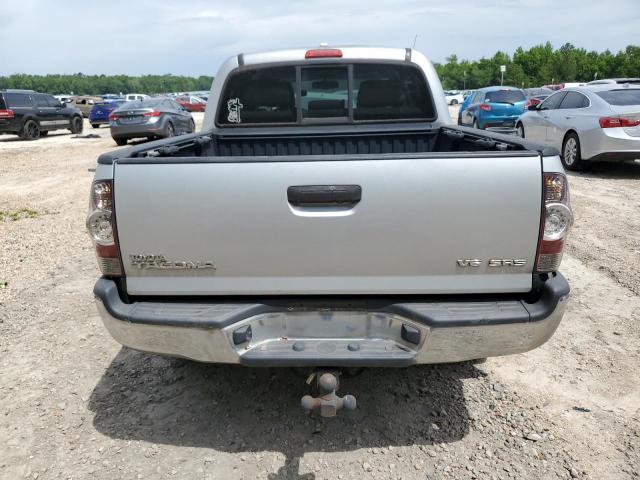 5TELU4EN0AZ689116 - 2010 TOYOTA TACOMA DOUBLE CAB SILVER photo 6