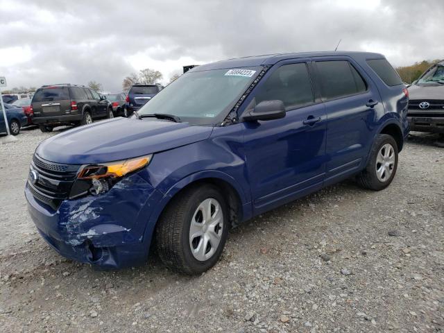 1FM5K8AR1DGA26692 - 2013 FORD EXPLORER POLICE INTERCEPTOR BLUE photo 1