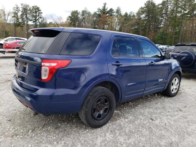 1FM5K8AR1DGA26692 - 2013 FORD EXPLORER POLICE INTERCEPTOR BLUE photo 3