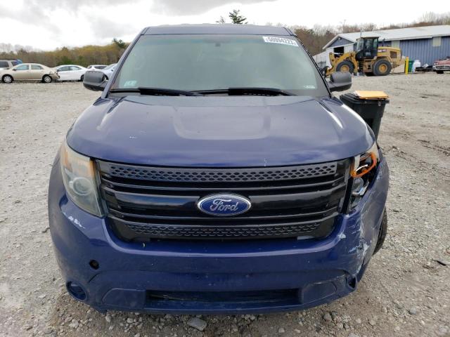 1FM5K8AR1DGA26692 - 2013 FORD EXPLORER POLICE INTERCEPTOR BLUE photo 5