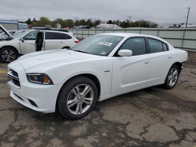 2B3CM5CT2BH598287 - 2011 DODGE CHARGER R/T WHITE photo 1