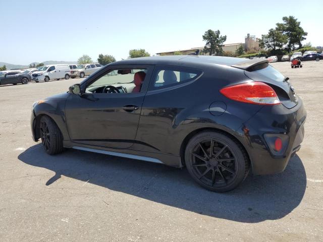 KMHTC6AE4FU218182 - 2015 HYUNDAI VELOSTER TURBO BLACK photo 2