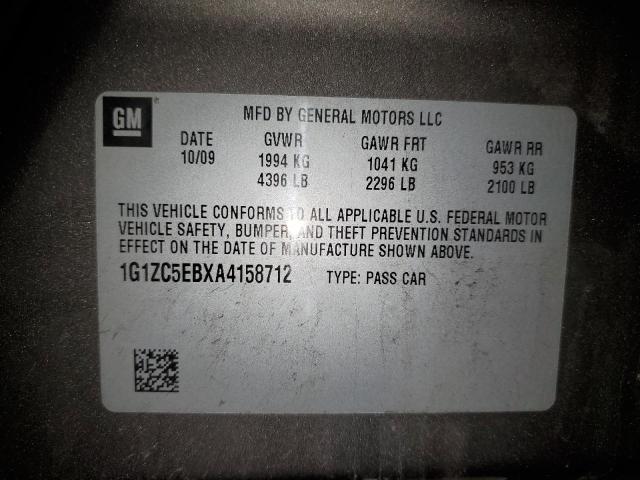 1G1ZC5EBXA4158712 - 2010 CHEVROLET MALIBU 1LT GRAY photo 12