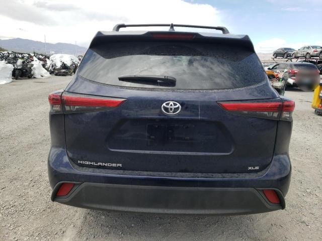 5TDHZRAH4NS090405 - 2022 TOYOTA HIGHLANDER XLE Mavi foto 6